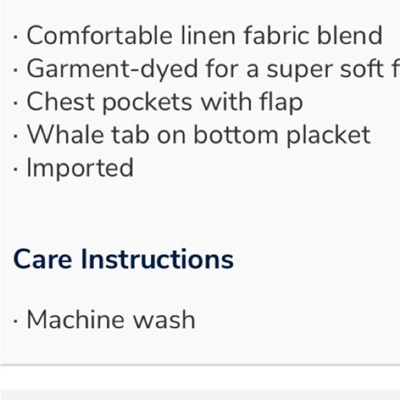 Vineyard vines men’s linen blend button-down size XL - Picture 9 of 9